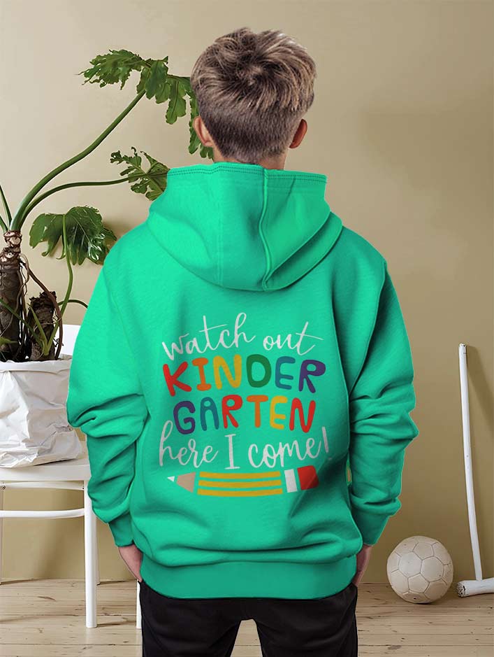 Boys casual hoodie, 3D printed New Harajuku English letter print sports style personality street print, everyday casual hoodie