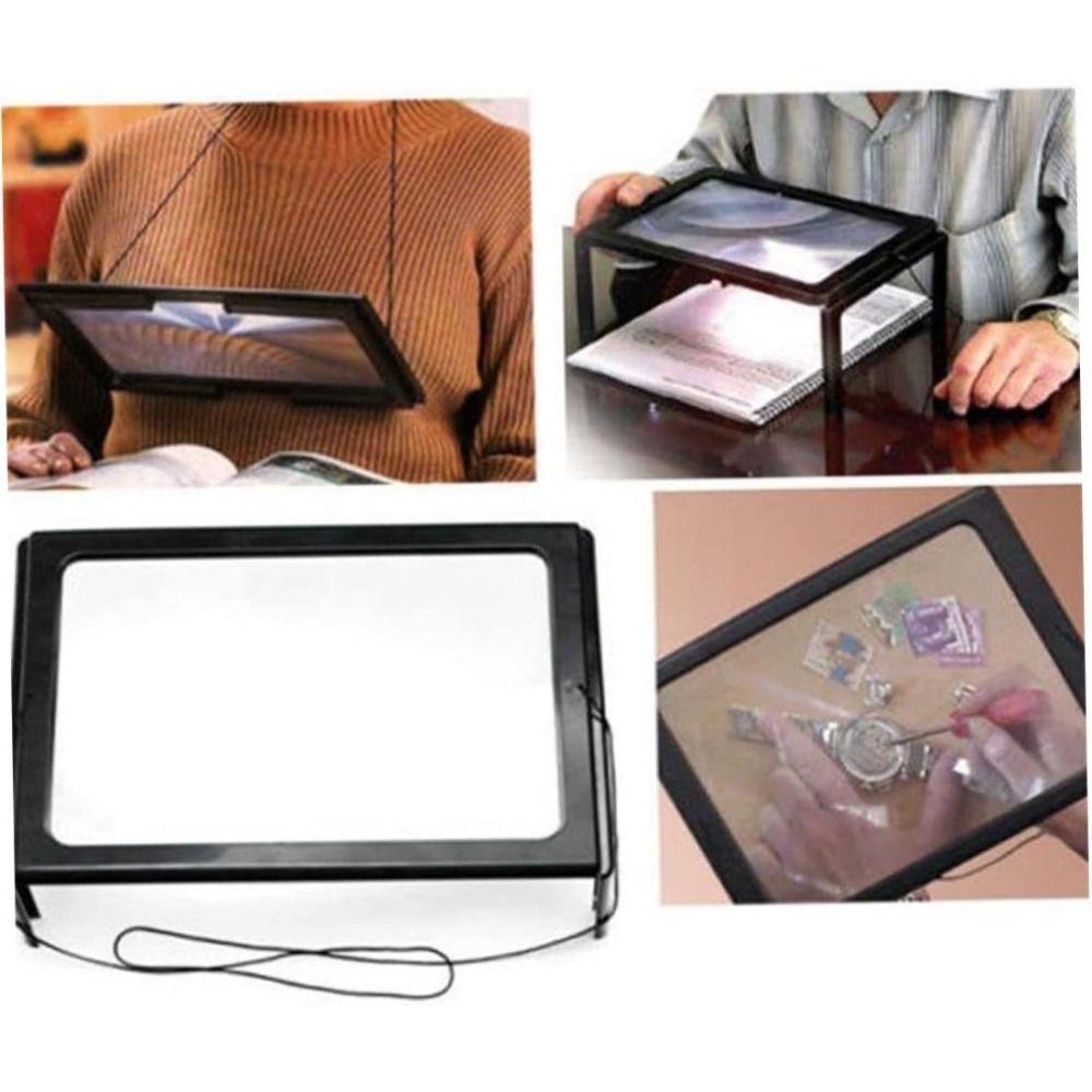 Reading Hands Free Magnifier Large 3X Magnifying Glass  Gifts for Elderly