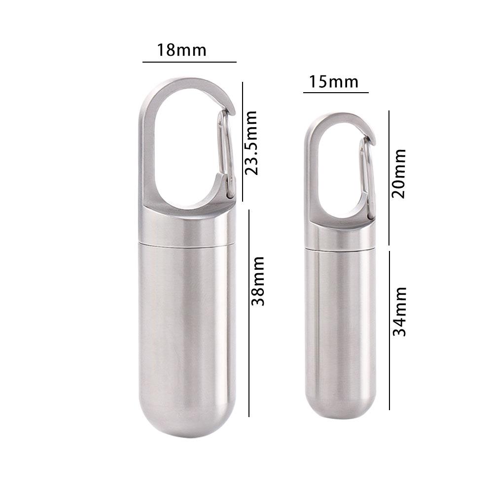 Stainless Steel Granule Storage Box Travel Pill Case Capsules Organizer Medicine Pill Box