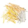 50Pcs/lot 15-40mm Double Cylinder Bar Earrings Connecting Stripes For DIY Jewelry Making Earring Pins Findings Supplies