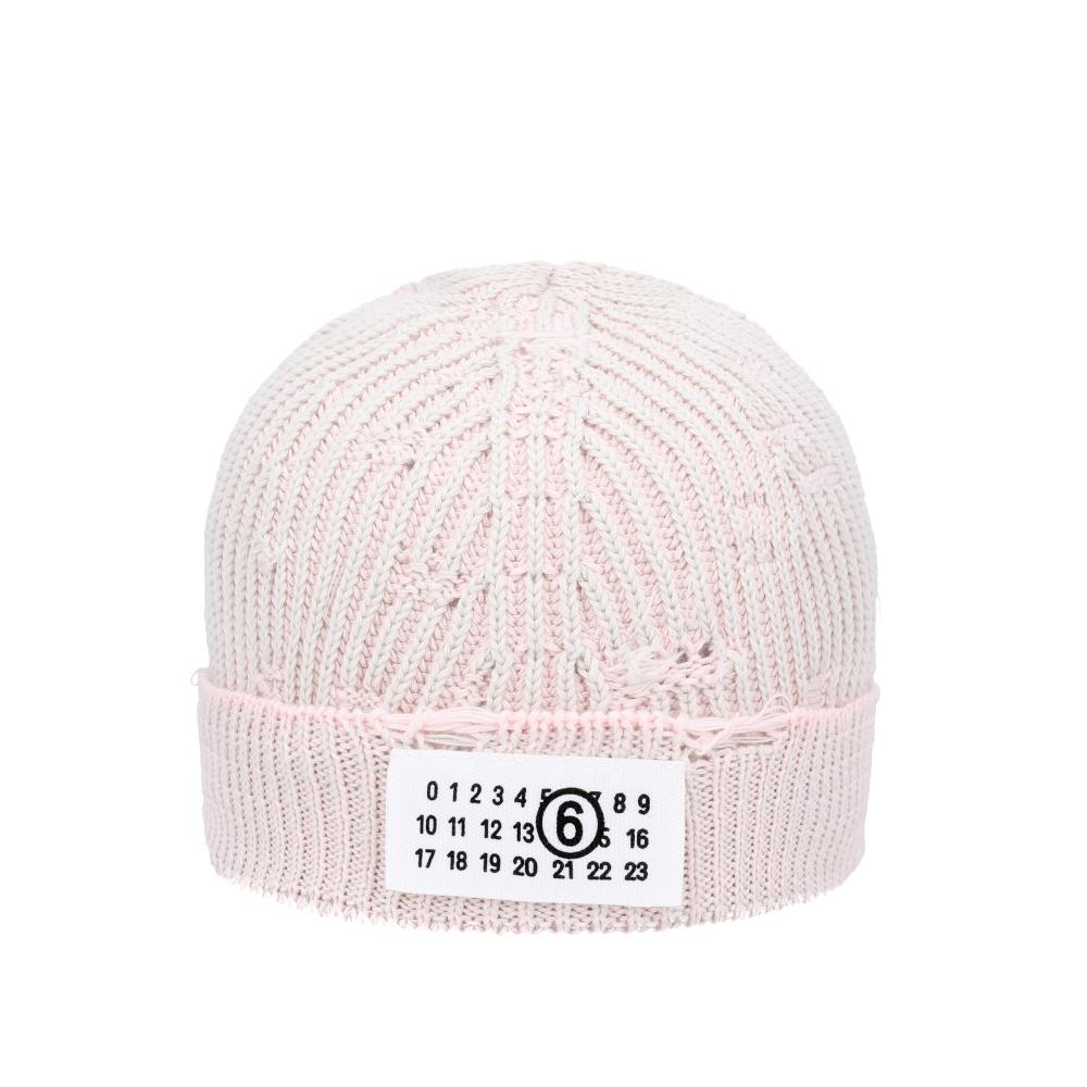 Maison Margiela Mm6 Numbering Logo Patch Rib Beanie S52tb0011 M13214 962 S52TB0011 M13214 962 (M)