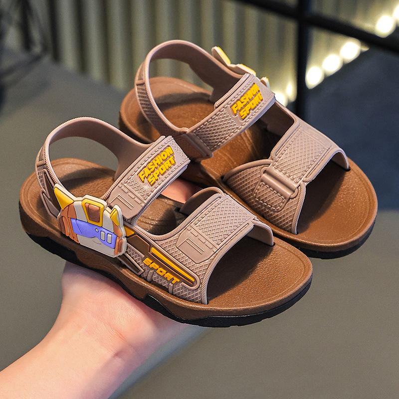 2026New Summer Children's Mech Sandals Soft-soled non-slip boys' baby sports beach shoes Direct Supply