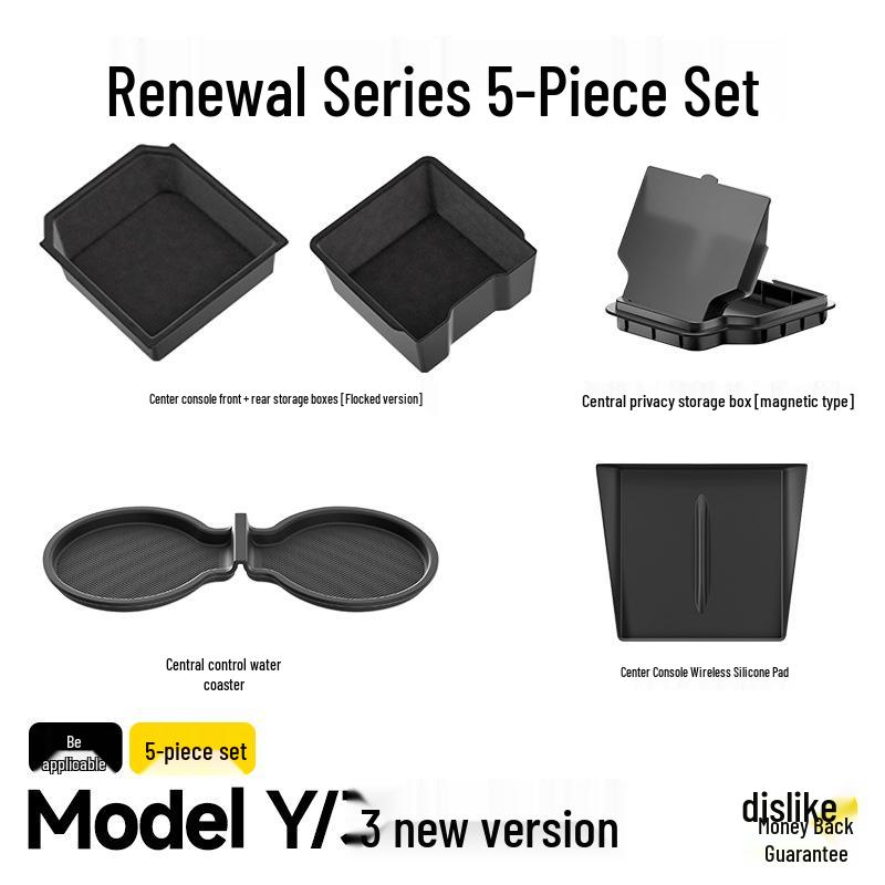 Silicone Center Console Cup Holder Coaster for Tesla Model 3/Y (Updated Version)