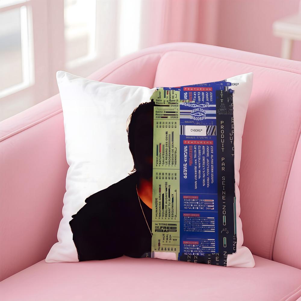 Conscious French Rapper Singer NNekfeu Cushion Cover Pillow Case Soft Skin Friendly Fabric Concealed Zipper