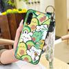 Anti-knock Anti-dust Phone Case For LG Velvet 4G/5G Lanyard Dirt-resistant Soft case Wrist Strap Fashion Design Cute