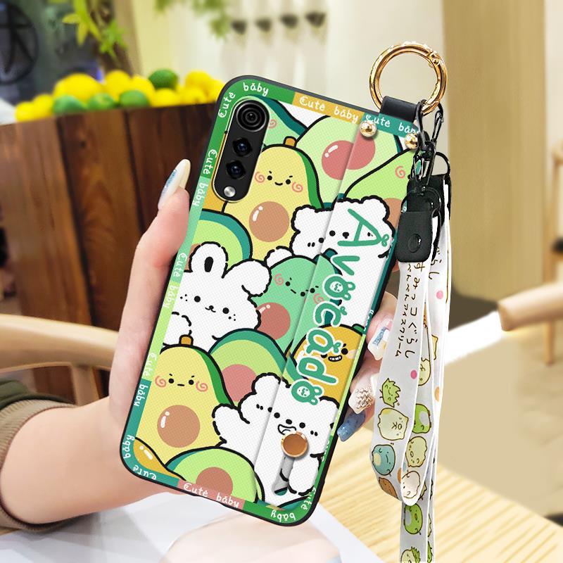 Anti-knock Anti-dust Phone Case For LG Velvet 4G/5G Lanyard Dirt-resistant Soft case Wrist Strap Fashion Design Cute