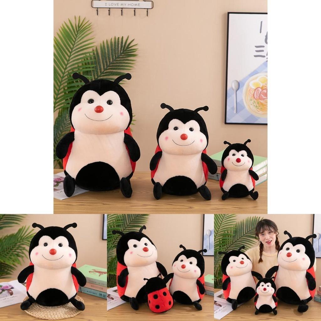 Adorable Ladybug Plush Toy Pillow Stuffed Animal For Kids Birthday Gift