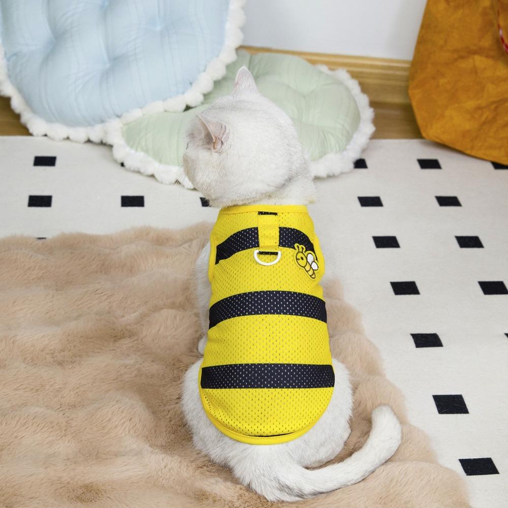 Mesh Dog Vest Bee Pattern Puppy Clothing Lovely Dog T-Shirt  Outdoor