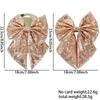 Sequin Christmas Elegant Bow Ornaments For Vibrant Holiday Decor Parties And