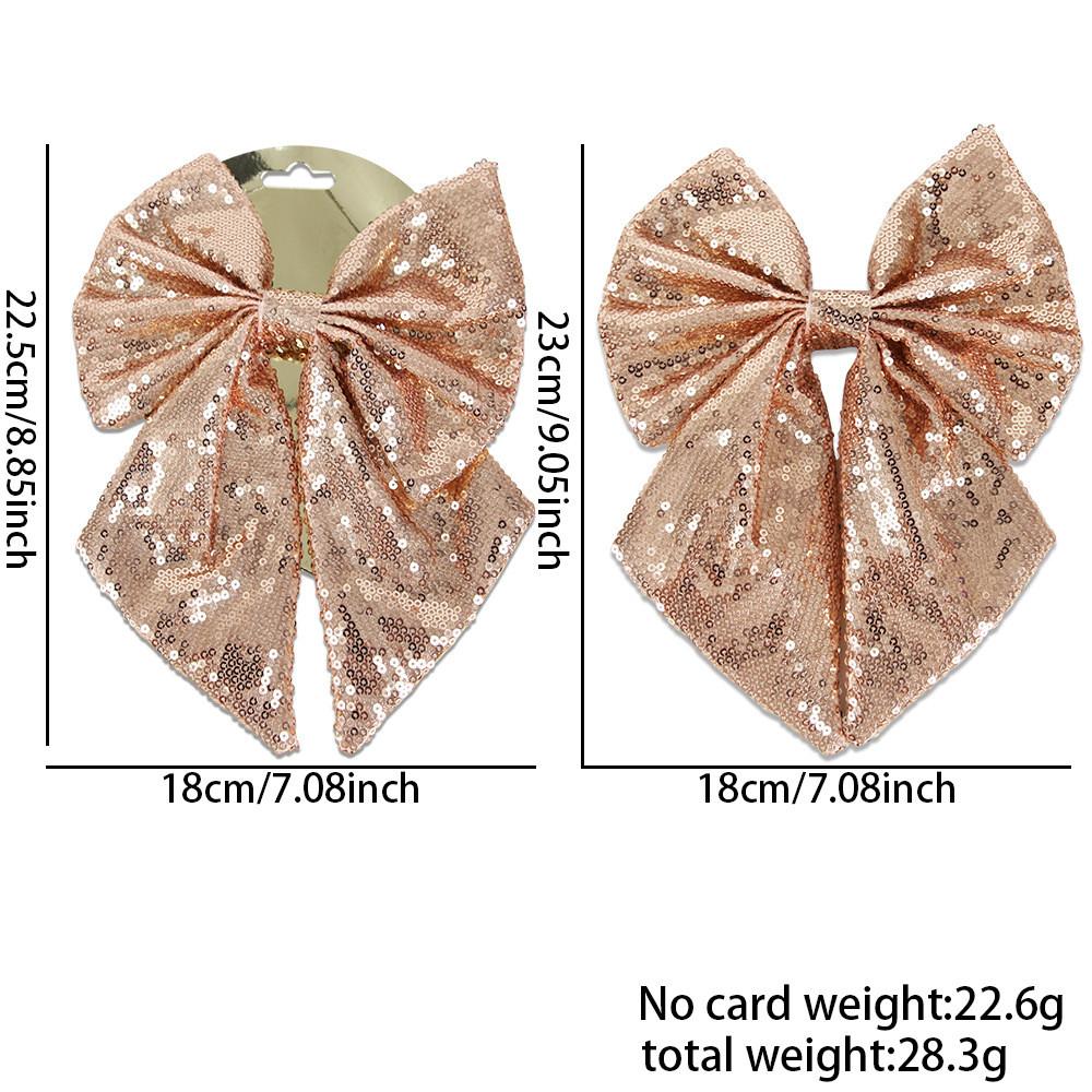 Sequin Christmas Elegant Bow Ornaments For Vibrant Holiday Decor Parties And