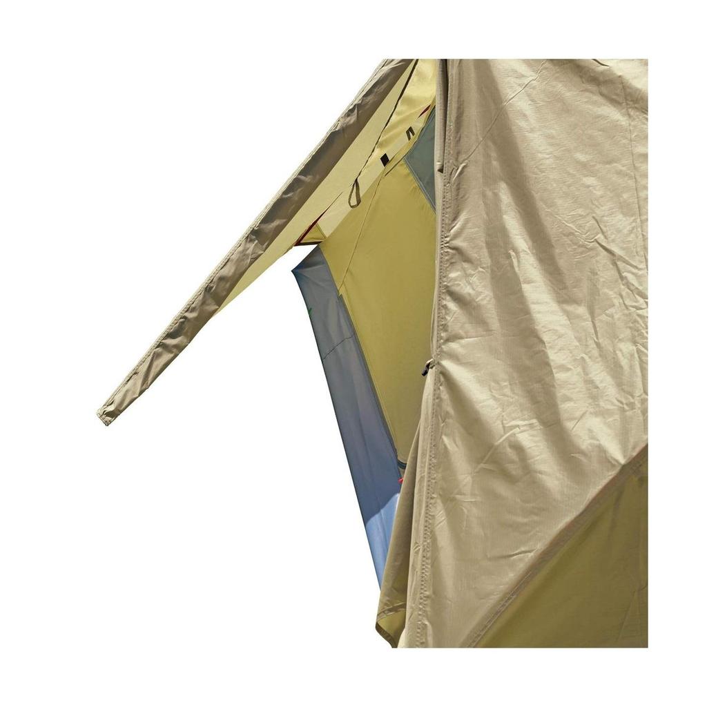 CAPTAIN STAG Trekker Dome Tent 2-Person Lightweight Camping Tent with Aluminum Poles UV Protection Waterproof for Touring and Outdoor UA-61 Khaki