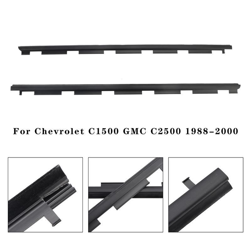 Artudatech Front Left+Right Weatherstrips For Chevrolet C1500 GMC C2500 1988-2000 Car Accessories