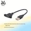 USB 2.0 Stecker auf Buchse Rückwand-Verlängerungskabel mit Befestigungslaschen