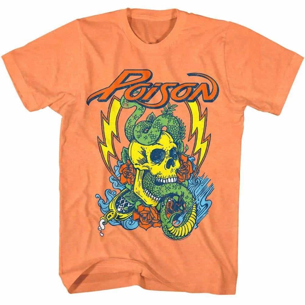Poison Snake n Skull Men s T Shirt S