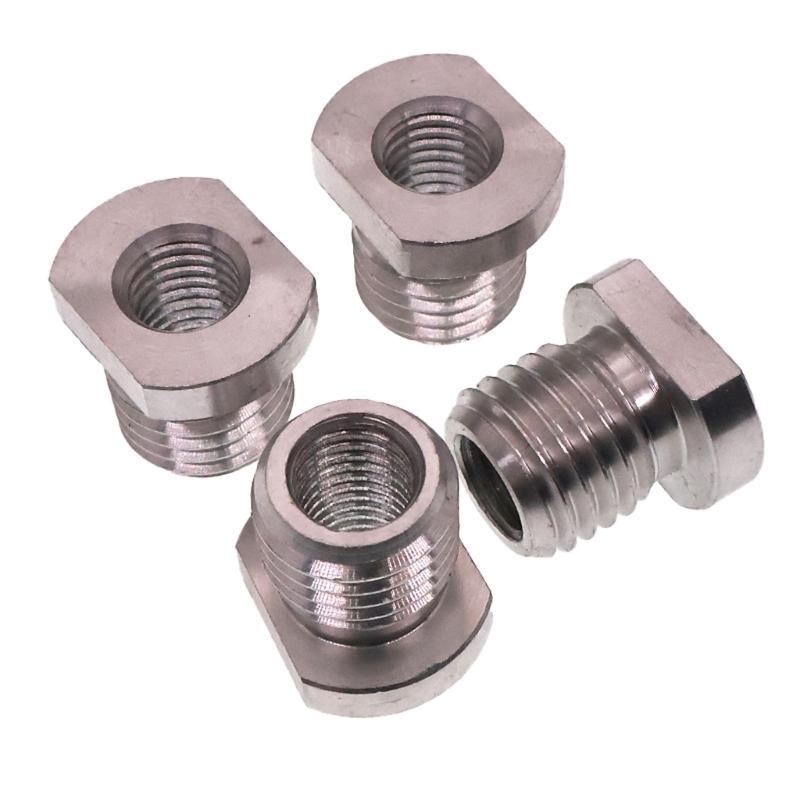 Aluminum Angles Grinder Thread Adapter M10 To M14 / M16 Conversion Screw For Power Tool Accessories