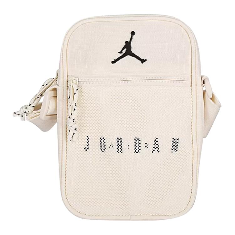 Jordan 1L Sports Casual Polyester Crossbody Bag Unisex bags Off-White IR8393-110 Ecru