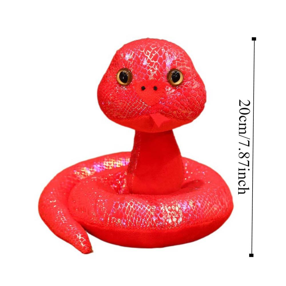 Simulation Snake Year Plush Toy PP Cotton Lucky Snake Doll Plushies  Children