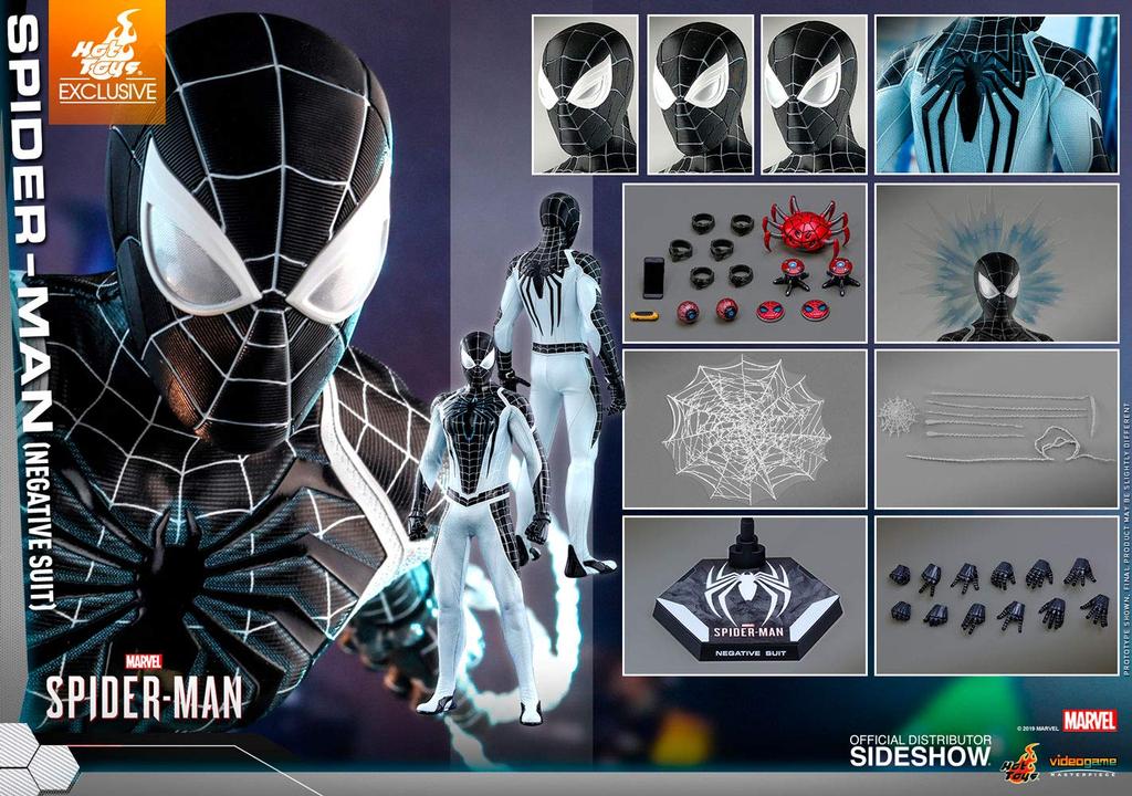 Video Game Masterpiece Scale Figure Negative Suit Version Marvel's Spider-Man 1/6 Spider-Man