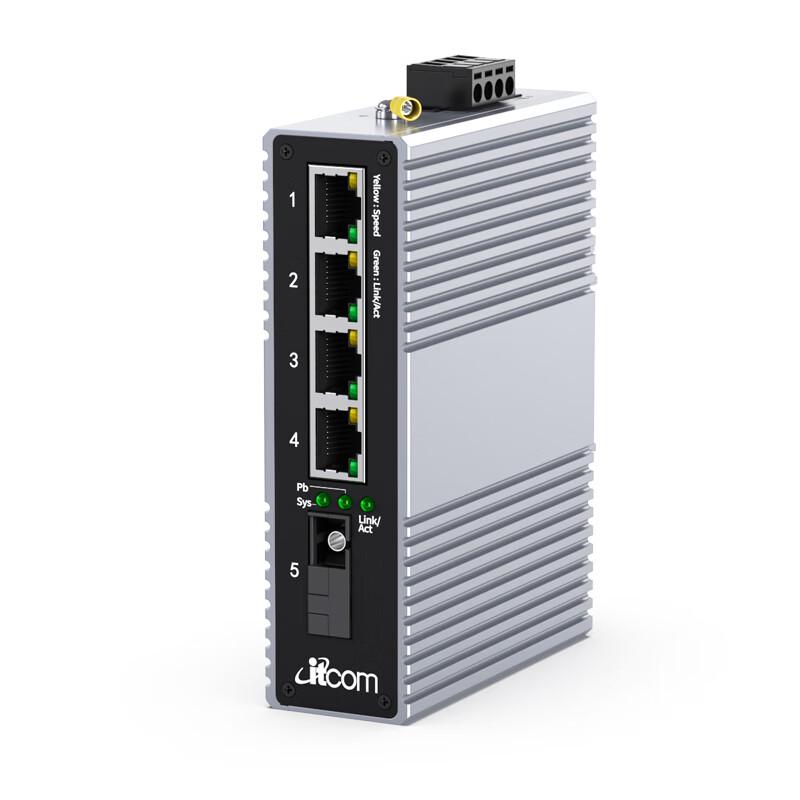 itcom Industrial Gigabit POE Fiber Optic Converter