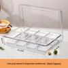 Food-Grade Divided Refrigerator Storage Box with Spoons