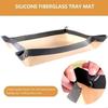 B46E Silicone Baking Mat with Button Nonstick Oven Liners Reusable Heat Resistant Mat Leakproof Cookie Sheet Baking Supplies