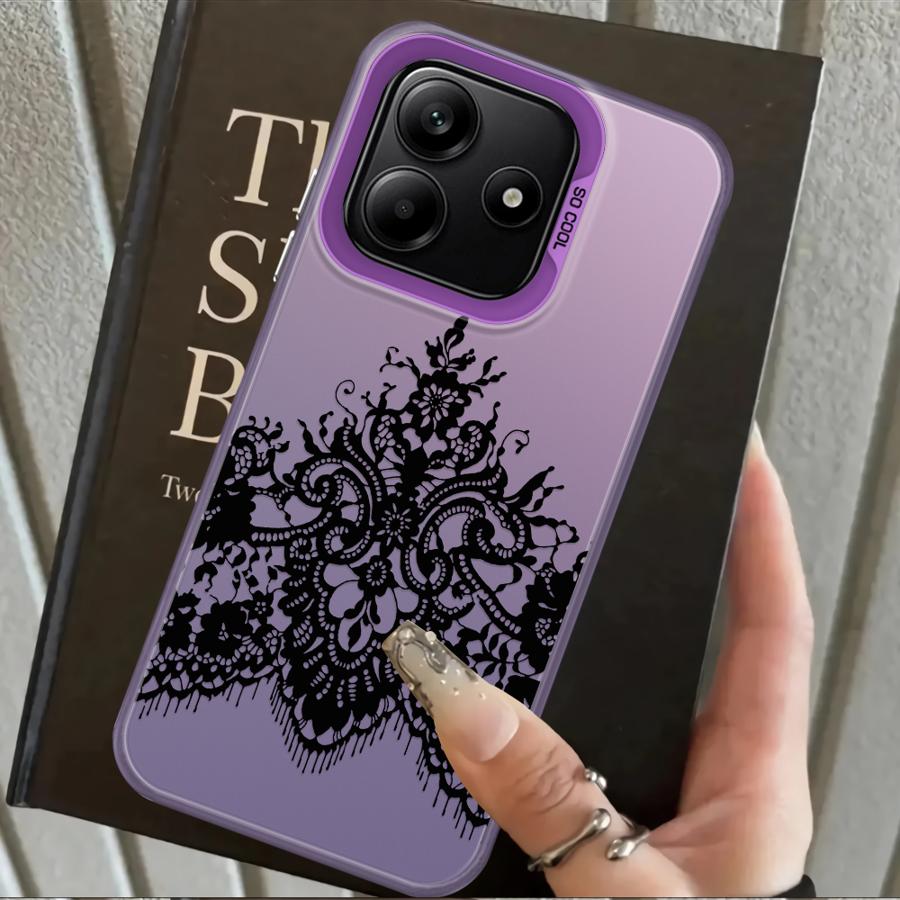 Black Lace Fashion Case for Xiaomi Mi 12T Pro 11 Lite 13T Back Phone Cover
