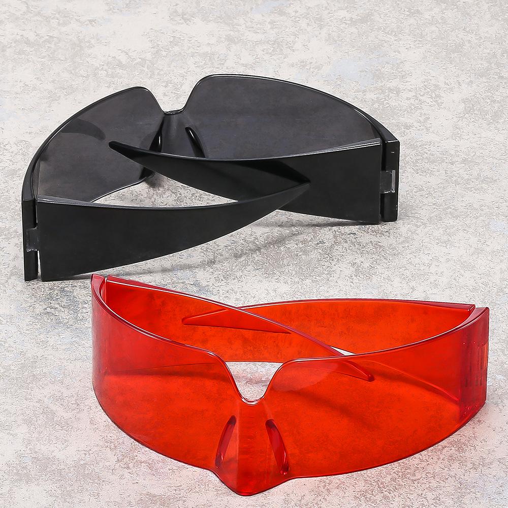 Spot trend cool new special-shaped mirror niche sports technology sense anti-blue light integrated sunglasses