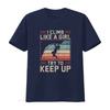 Retro Vintage Rock Climbing I Climb Like A Girl Slogan Print Casual Outdoor Sport T Shirt vintage Washed homme Breathable
