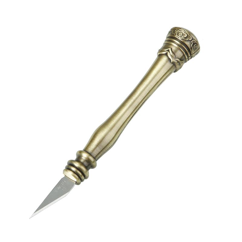 1 Set Metal Carving Knife Scalpel Knife Tools Kit Wood Paper Cutter Craft Pen Engraving Cutting Supplies DIY Stationery Knife