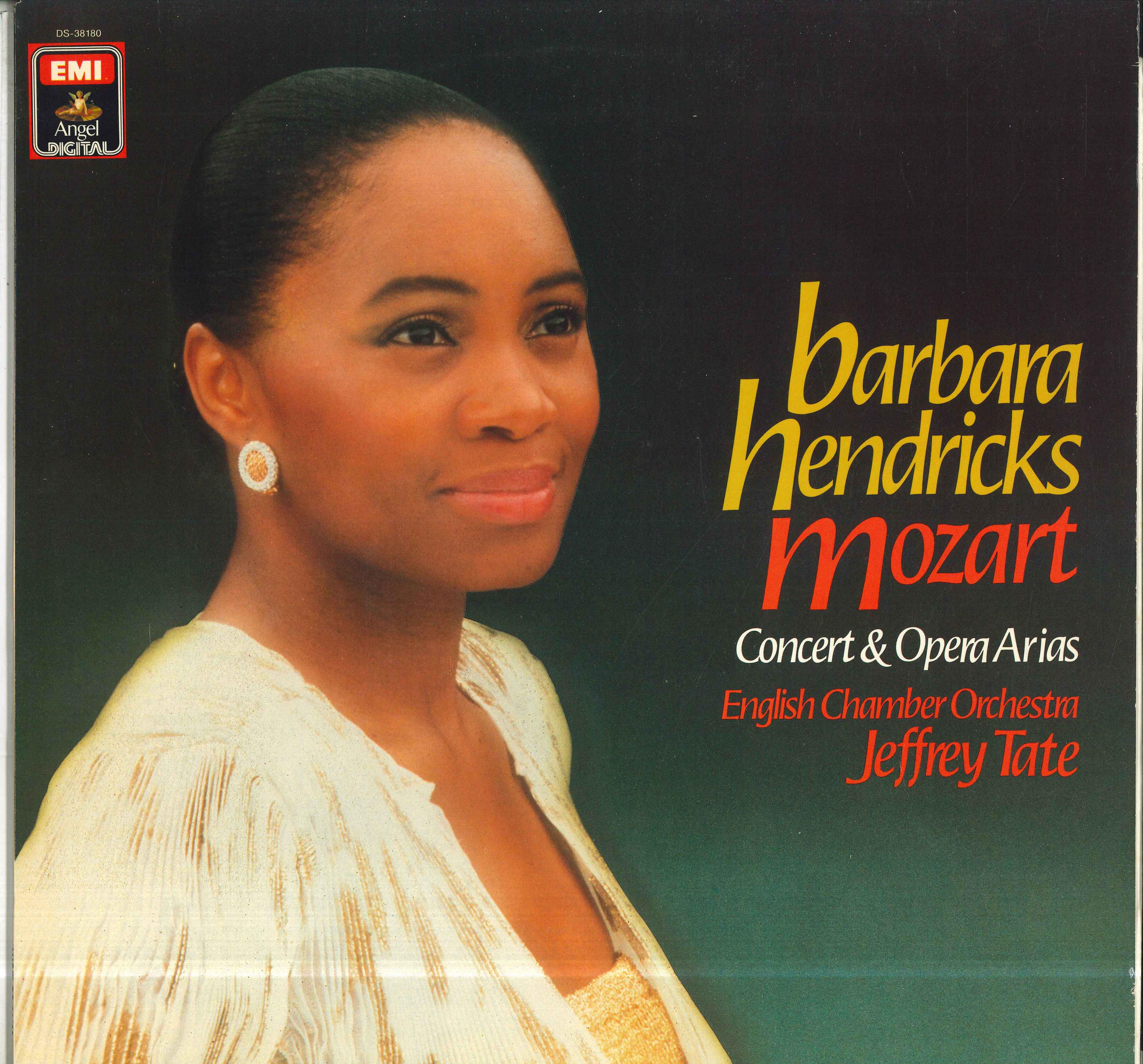 

LP Record BARBARA HENDRICKS JEFFREY TATE EN Mozart Concert Opera Arias DS38180 ANGEL RECORDS 1984 Germany Classical Used