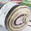Hand-woven Rainbow Woollen Yarn 100g Multi-Color Yarn Dyeing Crocheting Cake Yarn  Baby