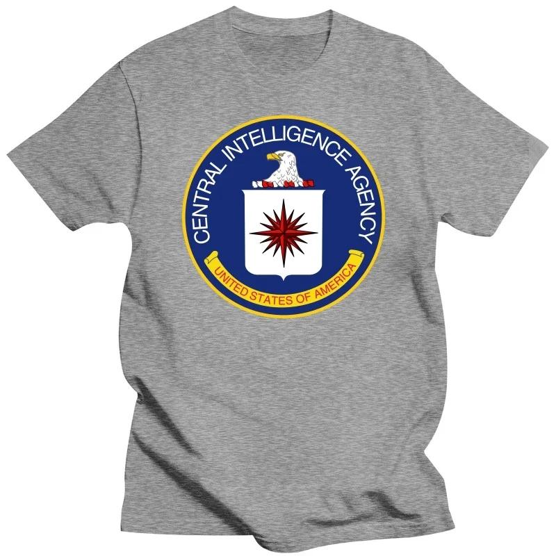 USA CIA T Shirt Man Cool Short Sleeve Funny Men Cotton Tshirt TopsTshirt Hip Hop Tees Harajuku Streetwear Heavyweight Sweatshirt