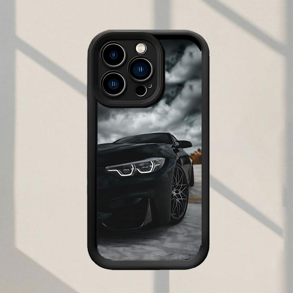 Sports Car Design Phone Case for iPhone 17 16 15 14 13 12 11 Pro/ Max /Plus Anti-fall and Shockproof Back Cover