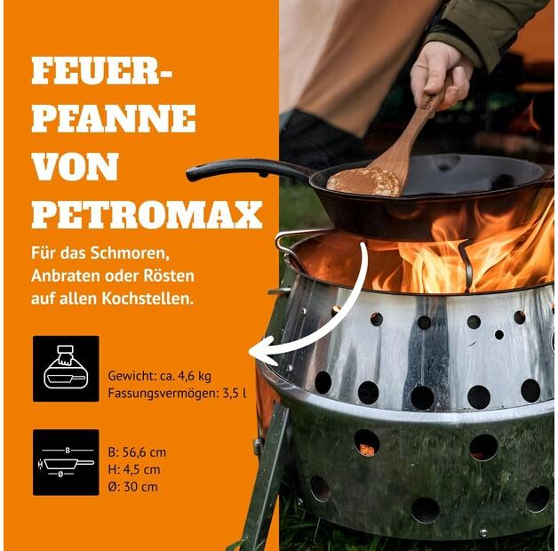 Petromax Fp25t Frying Pan with Handle 1.6 L
