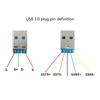 Aluminum Alloy USB3.0 Male Connectors USB3.0 DIY Plugs 6mm Hole for Creating and Repairing USB Cables and Devices