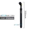 UNO Mtb Bike Shock Absorber 350mm Suspension Seatpost 27.2/28.6/30/30.4/30.8/30.9/31.6/33.9mm for Dropper Seatpost Bicycle Parts