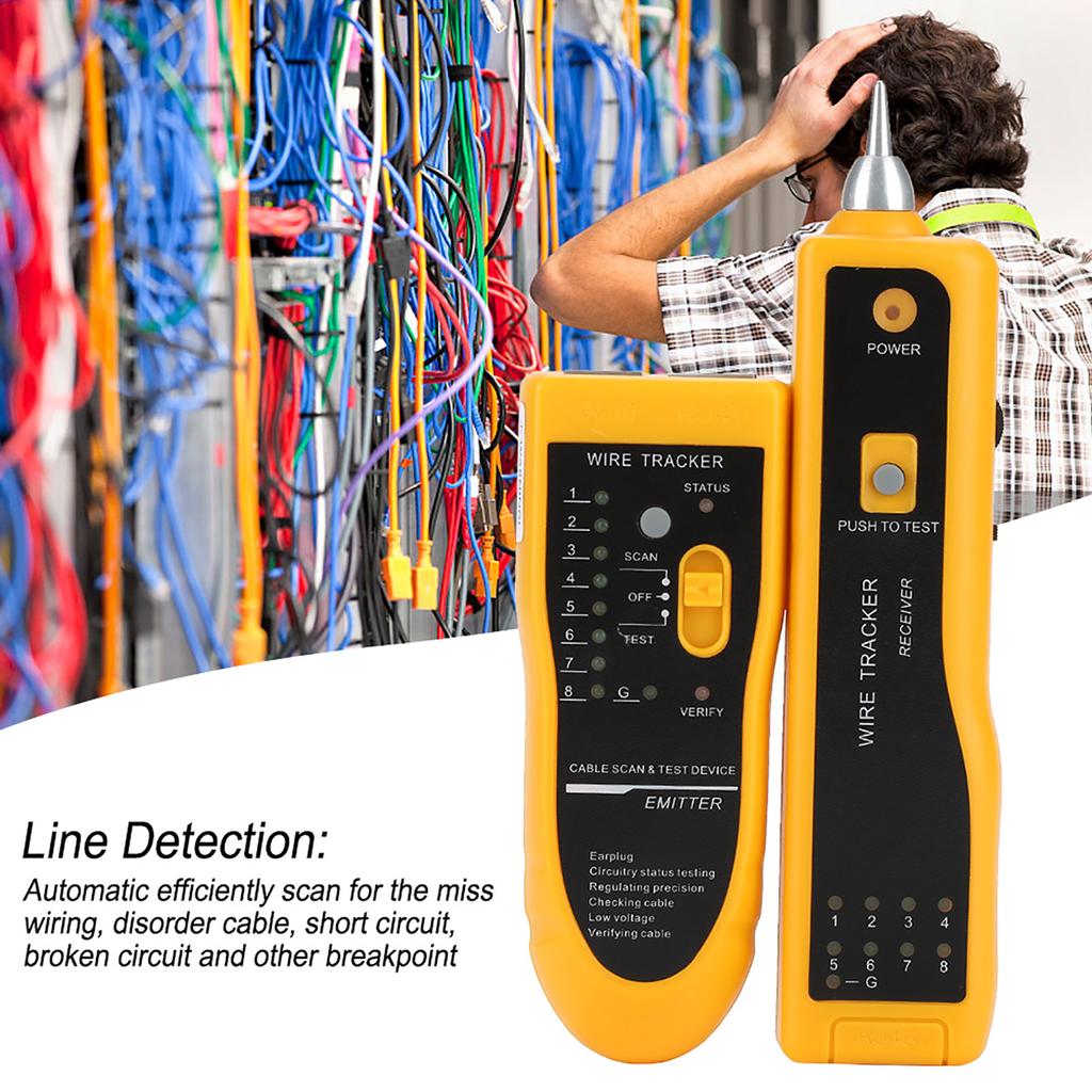 Handheld Rapid LAN Network Cable Tester Line Finder Wire Tracker Diagnose Tone Tool