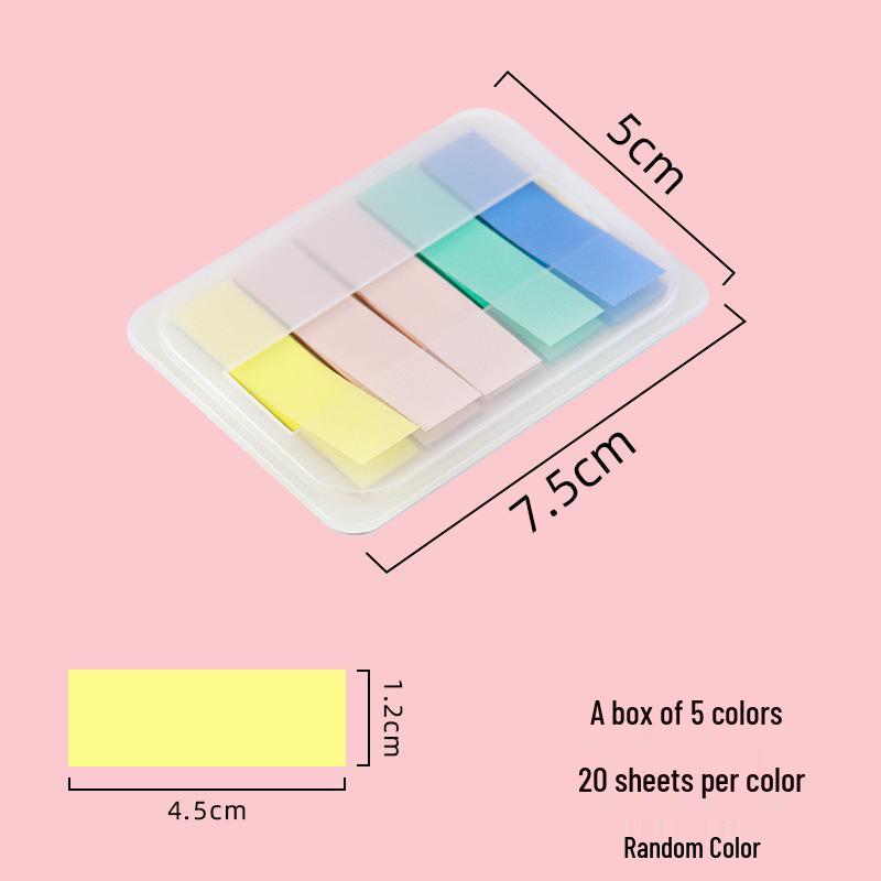 Autocolante Morandi Color PET Index: Marcaje și etichete reutilizabile pentru studenți pentru note și note