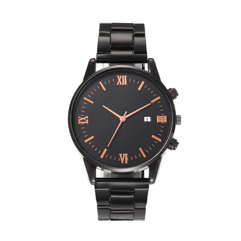 

Mens Fashion Quartz Wristwatch With Calendar Function For Casual Business Wear рожевий колір золота