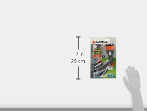 GARDENA Multi-Spray Gun with Water Stop Connector, Gray/Orange, 18343-32, Product Warranty: Up to 5 Years