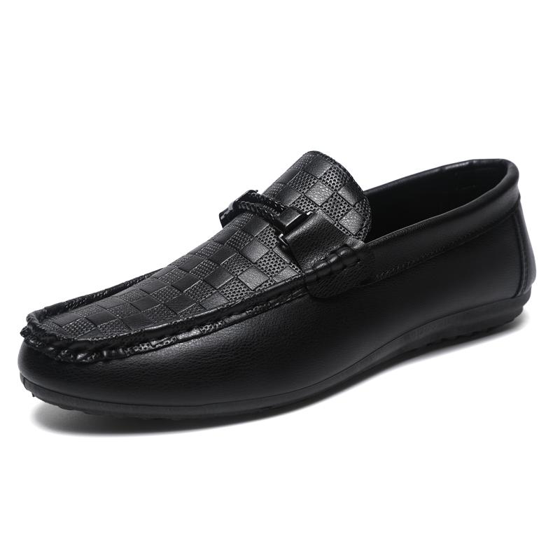 Fashion Genuine Leather Luxury Brand Italian Men Loafers Breathable Slip On Men Driving Shoes Men Casual Shoes Moccasins Chaussure Homme