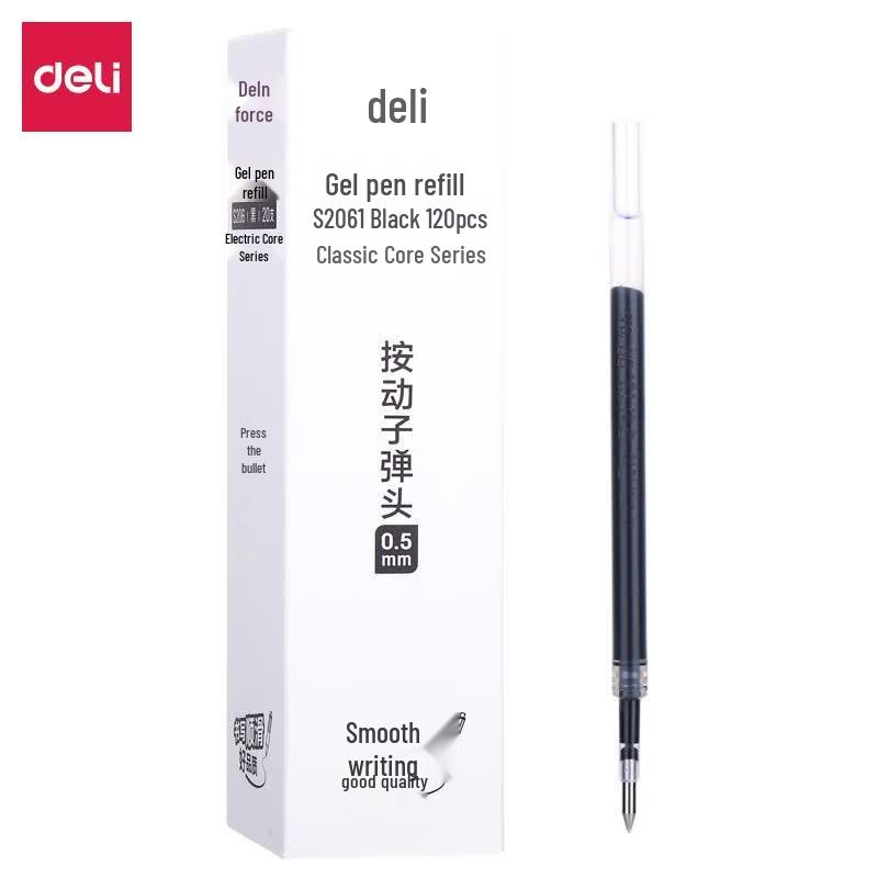 Deli 0.5mm Retractable Gel Pen Refills