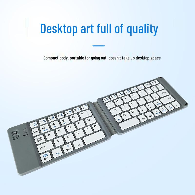 2026 Mini Folding Wireless Bluetooth Keyboard: Lightweight, Portable, Universal for Computers, Phones, Tablets