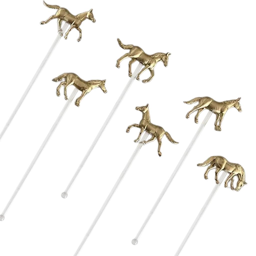 Drink Stirrers With Horse Shape Easy Cleaning Swizzle Sticks For Equestrian Events