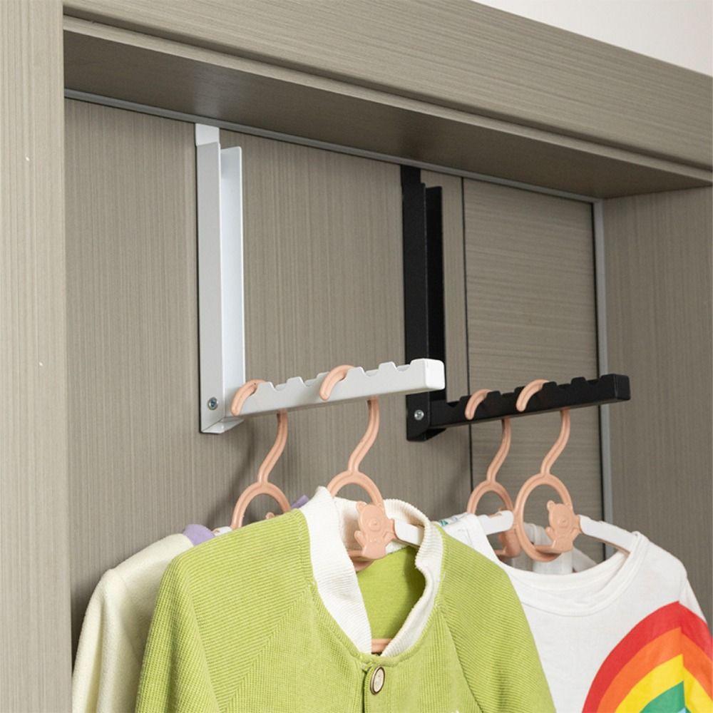 Creative Drying Laundry Rack Space-Saving Door Organizer Rack Over-Door Coat Rack  Closet