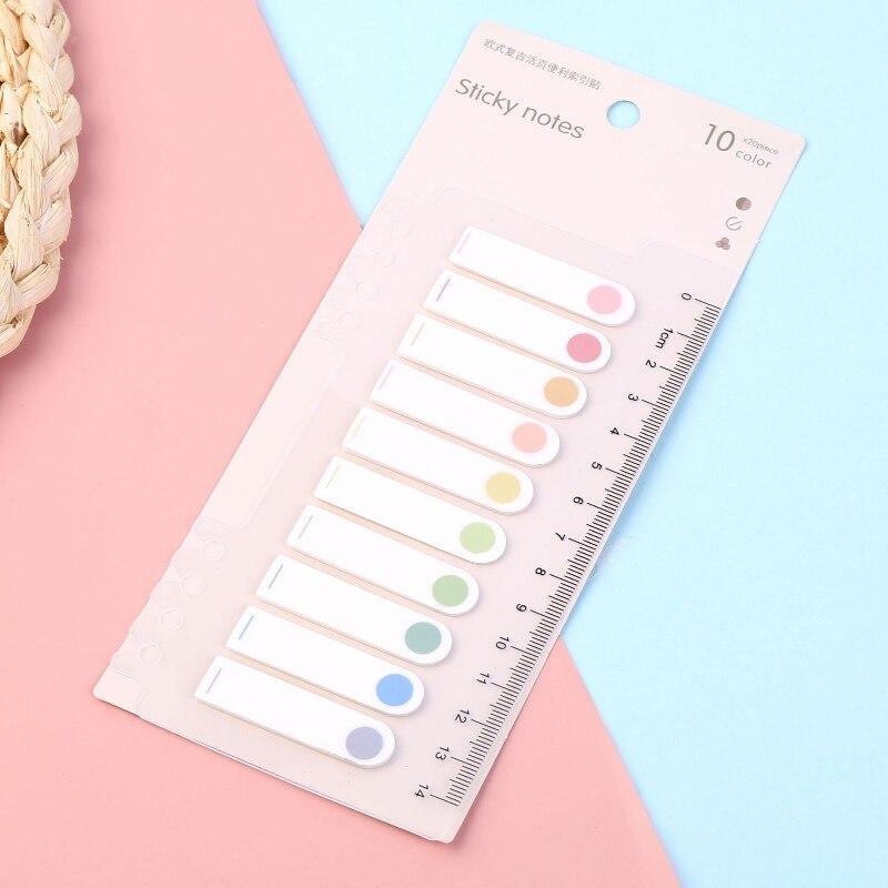 

Набір липких нотаток на 200 аркушів з лінійкою для індексних вкладок Маркери сторінок Список завдань Планувальники Шкільні канцелярські товари