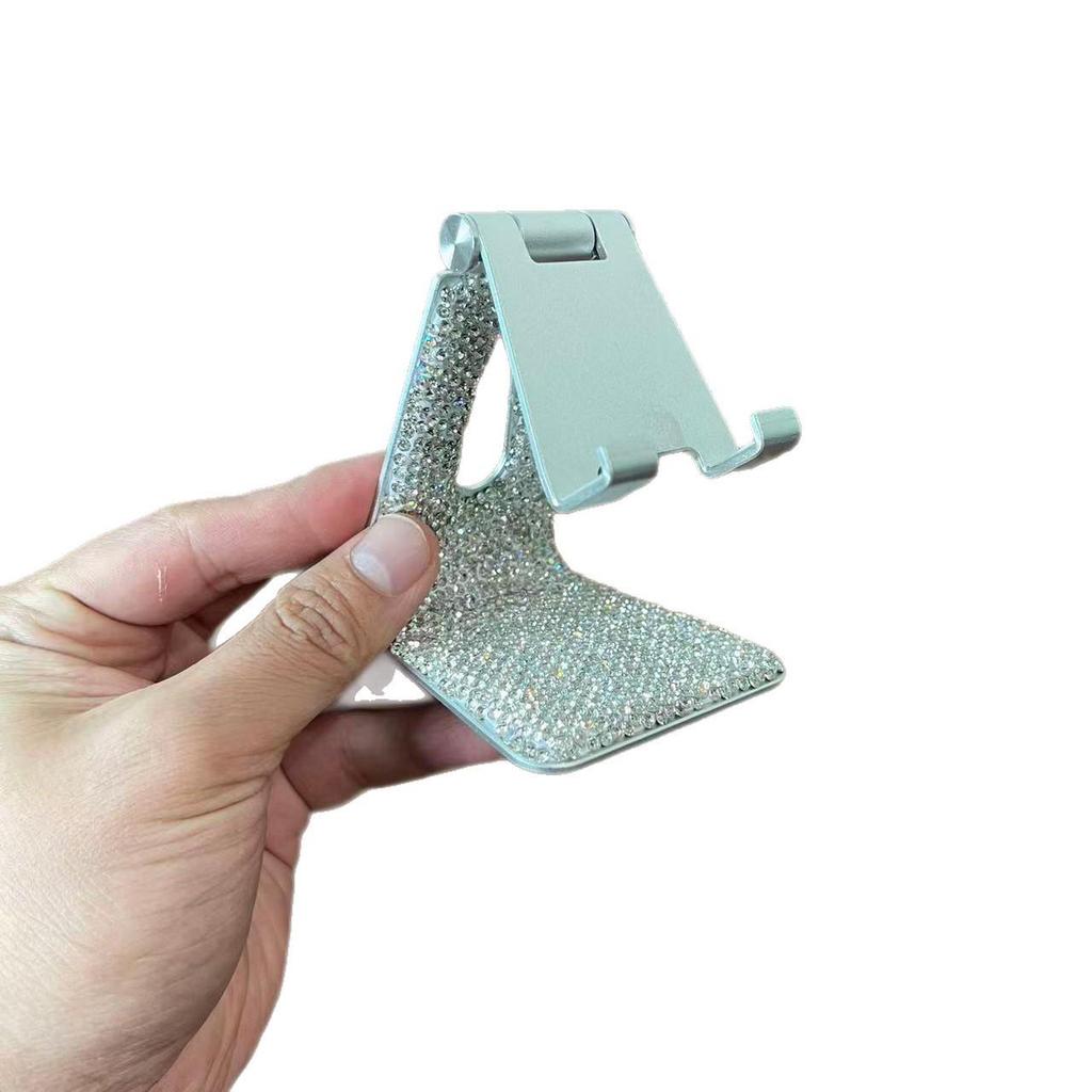 Rhinestone Multi-Functional Phone Stand: Portable, Stylish & Desktop-Friendly
