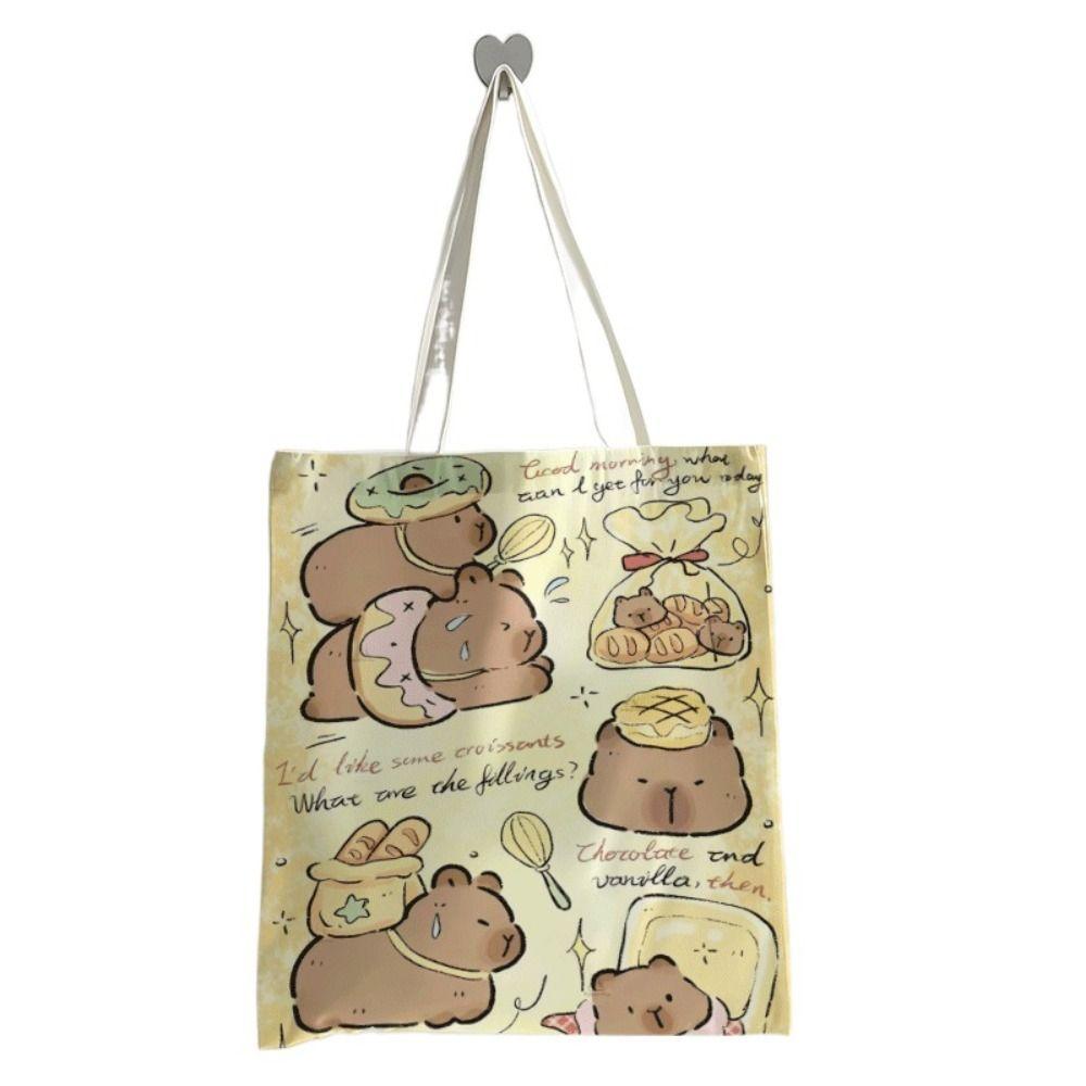 Schultasche Capybara Umhängetasche Unterarmtasche Große Kapazität Capybara Handtasche Mädchen