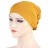 Multicolor Women Muslim Hijab Cap Fashion Ruffled Stretch Under Scarf Turban Hat Islam Headscarf Bonnet Adjustable