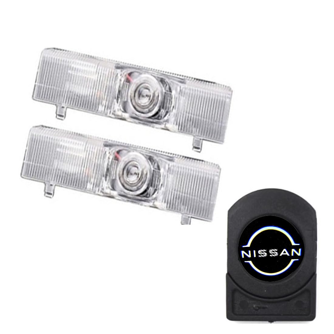 

Yaoperfor Вежливая HD Стойкая к выцветанию Вежливая лампа со светодиодным логотипом Совместима с серией Nissan Elgrand E52 Приветственные огни двери Свет, Проекция,